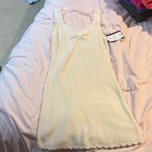 Art Class Cream Kids Casual Dress